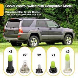 Cahuczlhoz 10Pcs Cooler Control Switch Bulb Replacement for Toyota 4Runner 2003-2009 Replace 90010-09015 90010-09016 90010-09017 90010-09018 90010-09019
