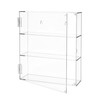 TimberAura Acrylic Display Case, 3 Tier Clear Dustproof Cabinet Box