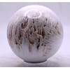 2.9" 420g White Scolecite Druzy Carved Sphere Polished Natural Collectible