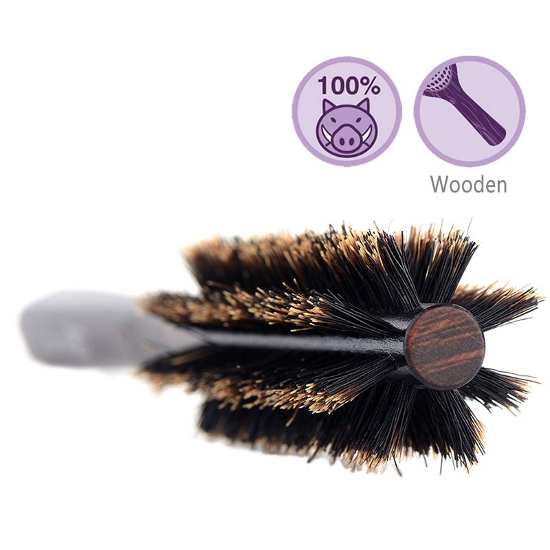 PERFEHAIR Small Round Hair Brush for Thin or Short Hair