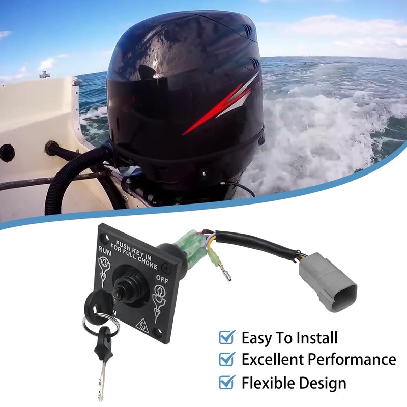 176408 Boat Kill Switch Outboard Ignition Switch Replacement for Johnson