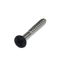 DAIDOHANT Screw Collar with Head Color, DIY Color Screws, Stainless Steel (For Wood), Wood Screws, Countersunk Head, black
