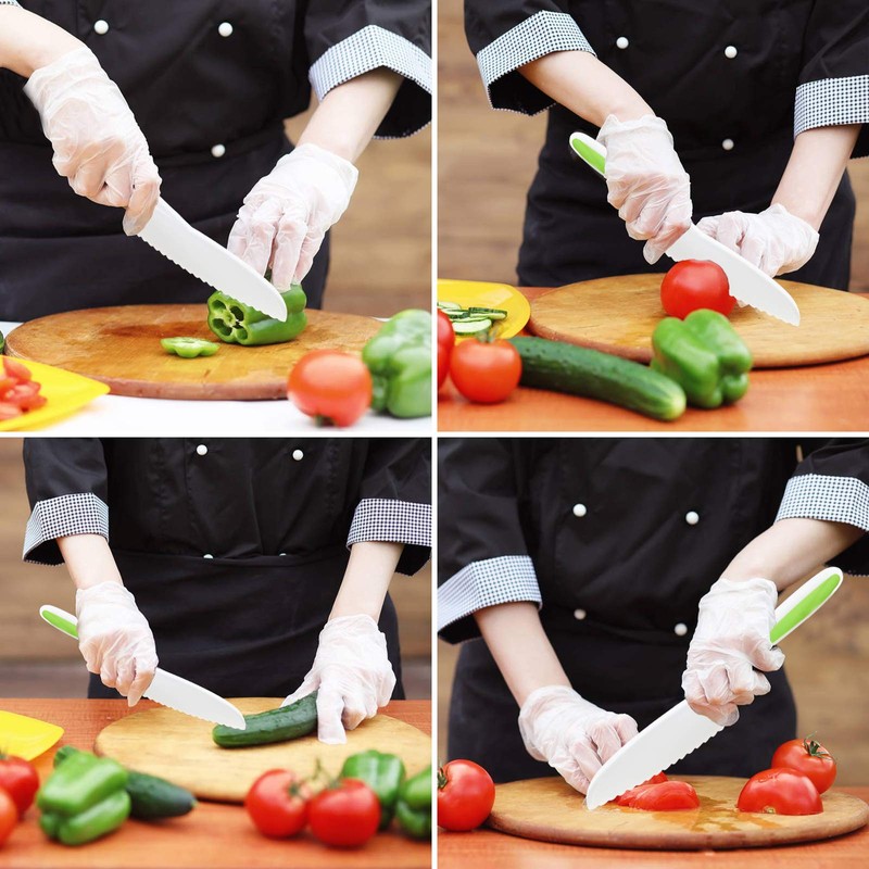 9Pcs Kids Knife Sets Plastic Knife,Kids Chef Nylon Knives Include