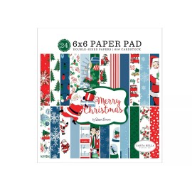 Carta Bella Paper MERRY CHRISTMAS 6x6 Scrapbook Paper Cardstock Pad