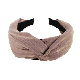 axy Headband with Refined Knot and Light Shine – Beautiful Headband Hair Accessories Hair Band HRD2 (Beige)