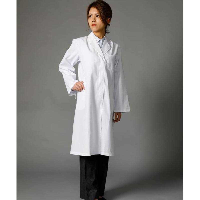 Lab Coatnet Women's Exam Cloth Long Sleeve White, white