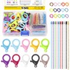 Mardatt 150Pcs 10Colors Plastic Lobster Claw Clasps Kit, Include 1.37”