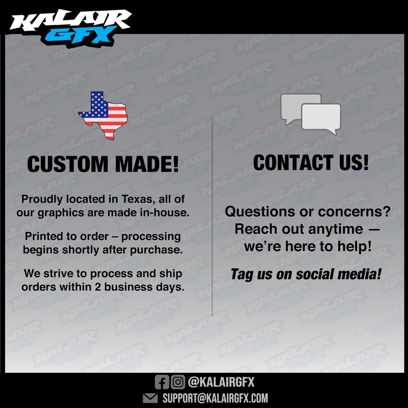 Kalair GFX Graphics Kit for Honda CRF110F (2019-2024) VENOM Series