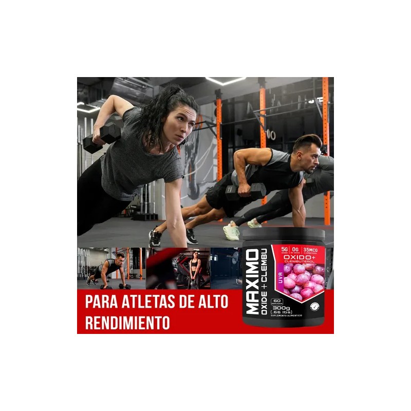 Óxido Clembu Pre Entreno Maximo Protein 300g 60 Servs