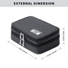 MIRLEWAIY Travel Cords Organizer Case Double-Layer Electronic Accessories Carrying Bag