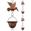 INNOWARMER 8.8ft Rain Chains for Gutters Outside, Rain Catcher Chain