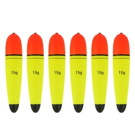 MiOYOOW Fishing Floats, Pack of 6 10g/15g/20g/30g/40g EVA Fishing Bobber Float, Catfish Slip Floats for Long Casting in Sea Fishing, Rock Fishing, Ice Fishing, Stream Fishing