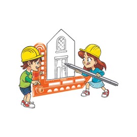 Ravensburger 18147 Menschen Xoomy Architecture Kit 18147 Creative Drawing and Painting for Children from 6 Years, Black