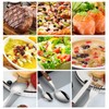 Cutlery Set with Wooden Handle, Shiny Stainless Steel Cutlery Including