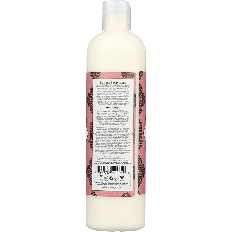 Nubian Heritage Body Lotion with Shea Butter and Rose Hips
