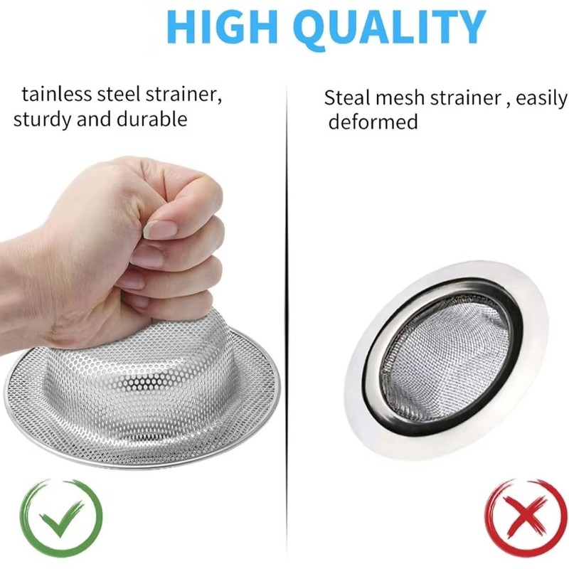 3 Pieces Sink Strainer Kitchen Sink Strainer for Sink -