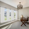 AZRMT White Sheer Curtains 95 Inch Length 2 Panels, Light