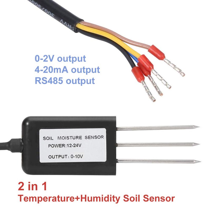 Duokon Soil Moisture Sensor 0-10 V, ABS High-Quality 2-in-1 Soil