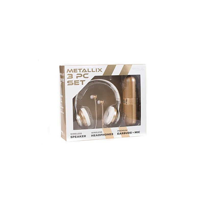 GabbaGoods 3 Piece Metallix Electronics Gift Combo Set- Includes a