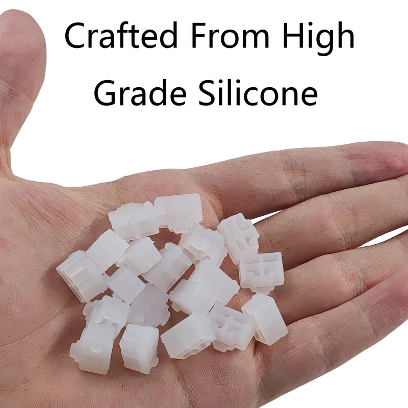 PDETVEO 40PCS RJ45 Port Covers, Silicone Ethernet Dust Protector Caps