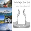 Stainless Steel Boat Hook Spring Clamp Holder Bracket Clip Versatile