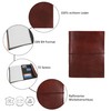 Gusti Mila Leather Photo Album, Handmade Paper, Brown Leather