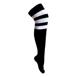 Calcetas Largas Blanca /negra Moda Japonesa Kawaii Unitalla