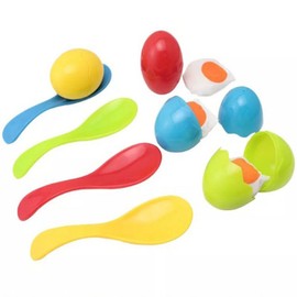 Eggs and Spoon Race Game Toy Set for Kids Outdoor Eggs and Spoon Race Game with Yolk Field Sport Party Favors Toy