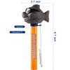 Pool Thermometer, Swimming Pool Thermometer with Rope Cartoon Style Water