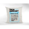 Funny IT Cushion Cover -Tech Support Checklist Funny Sysadmin Scatter
