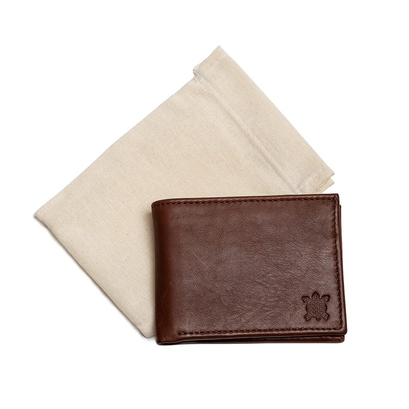 MEX ME | Cartera Clásica De Piel Para Hombre Café