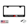 Mustang Fox Body Badge Stainless Steel License Plate Frame for
