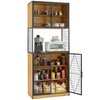 VECELO 72in Tall Kitchen Pantry Cabinet with Doors and Shelves,