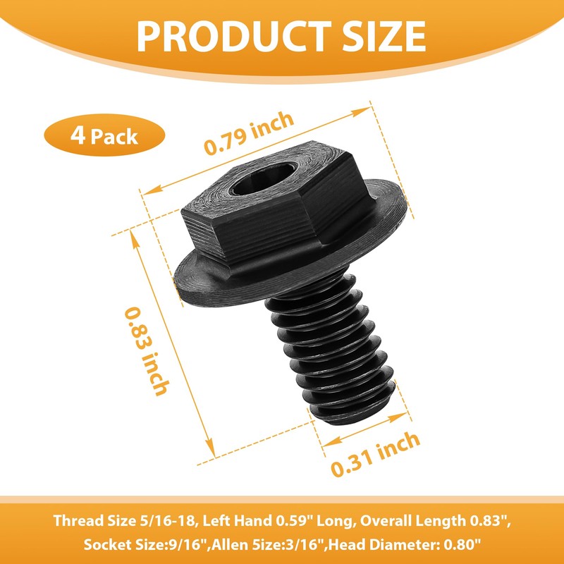 NBPLUS 06-75-1010 Circular Saw Blade Screw for Milwaukee Screw Cap