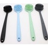 Cinlitek Silicone Body Scrubber With Long Handle for Shower -