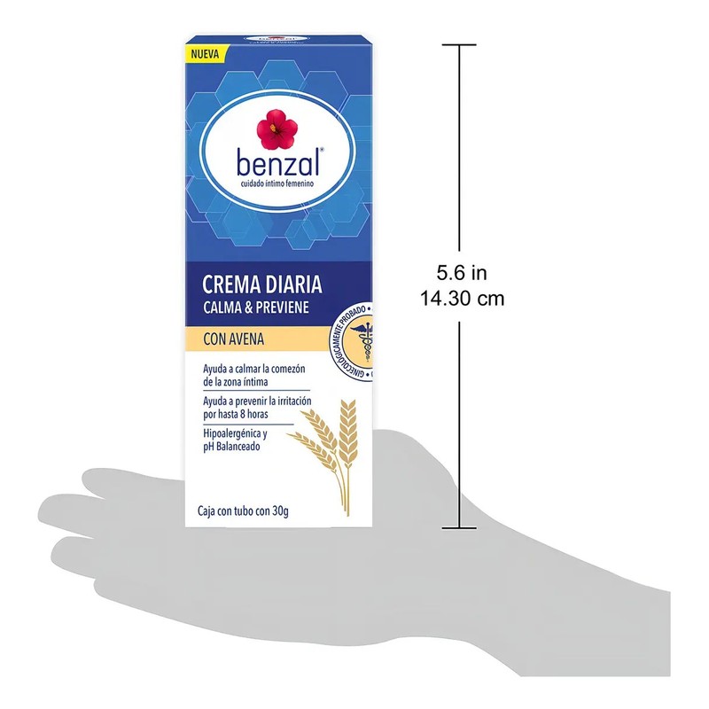 Benzal Wash íntimo Piel sensible y Crema de avena para