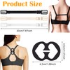 Jormftte 9 Pcs Bra Strap Clips, 3 Pcs Bra Straps