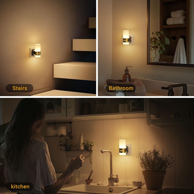 JandCase Motion Sensor Night Light Plug in, 1 Pack Motion