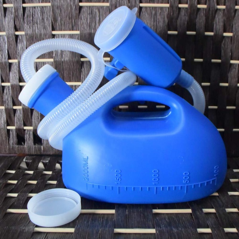 YUMSUM Men's Male Bed Urinal Potty Pee Bottle 2000ML Collector