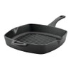 Ayesha Curry 10-Inch Pre-Seasoned Cast Iron Grill Pan with Helper
