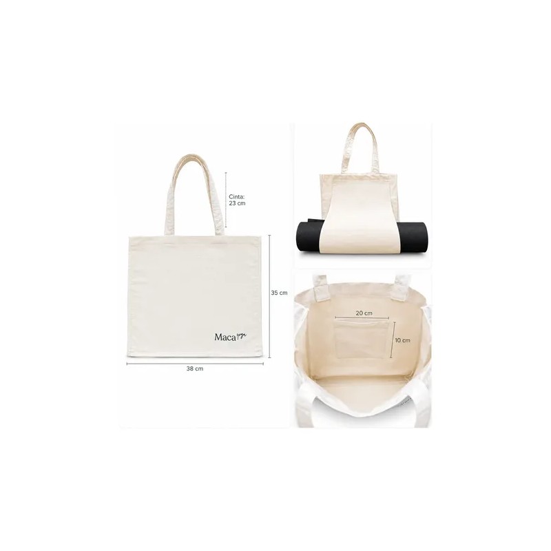 Bolsa Tote Bag Para Tapete De Yoga Porta Mat Con
