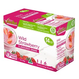 Medical Vita Diet Wild Strawberry Shake Sachets 45g X 14