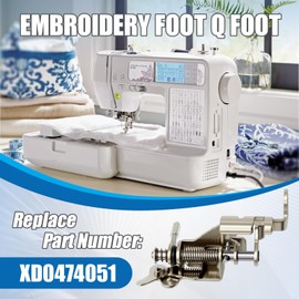 Embroidery Foot Q Foot Fit for Brother
