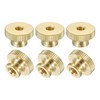 sourcing map Knurled Thumb Nuts, 6Pcs M6 x D20mm x