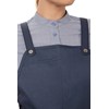 Chef Works Men's Largo Short Bib Apron, Blue, 25"L x