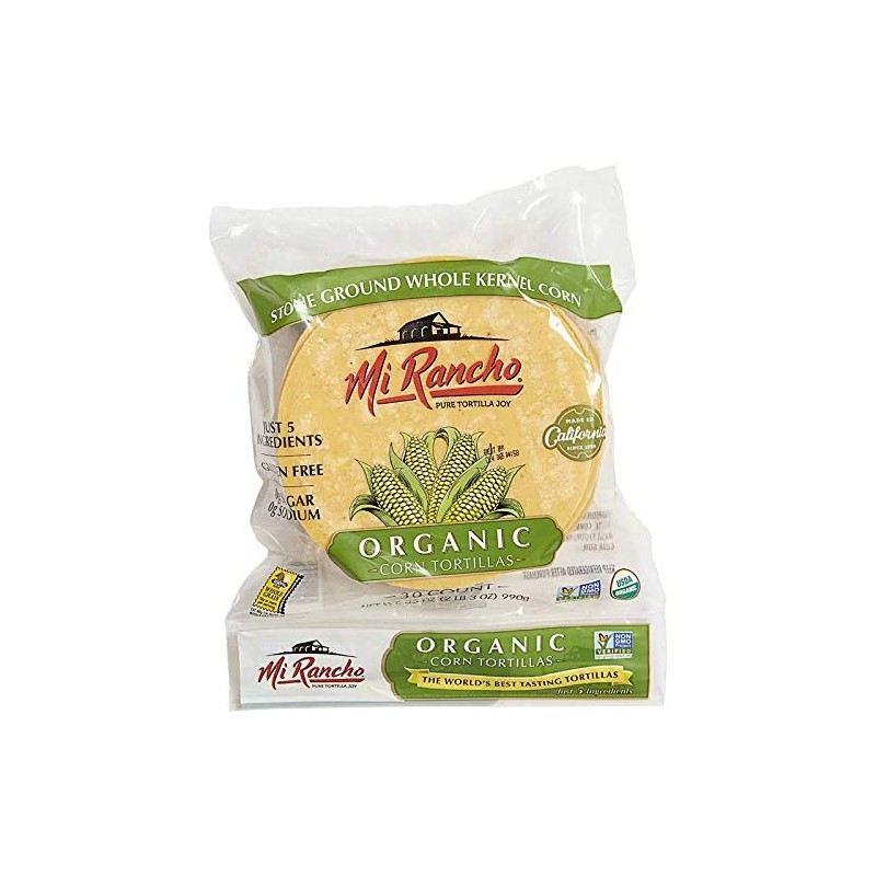 Mi Rancho Organic Yellow Corn Tortilla, 30 ct OU Kosher