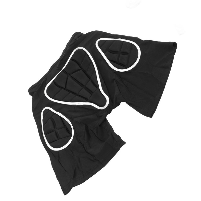 Silver Black Skiing Hip Protection Shorts Impact Resistant Breathable Skating