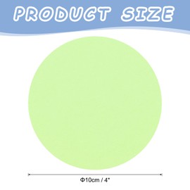 Rebower 25 Sheets Circles Cutouts Paper, 4 Inch Round Origami Cardstock Construction Paper, [for Arts DIY Crafts Art Bulletin Board Decorations ] Light Green