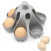 Dacthuw Silicone Egg Boiler Rack for Hard Soft Boiled Eggs,