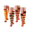 Breathffy 4 Pairs Thanksgiving Turkey Trot Running Socks Autumn Fall